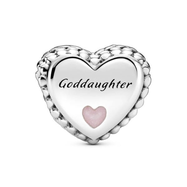 Nur Silver Goddaughter Kalp Gümüş Charm NUR-BL01011