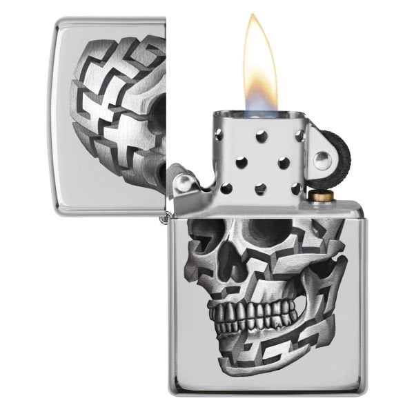 Zippo Aansteker 3D Skull Çakmak - 49007-00062-MODEL16