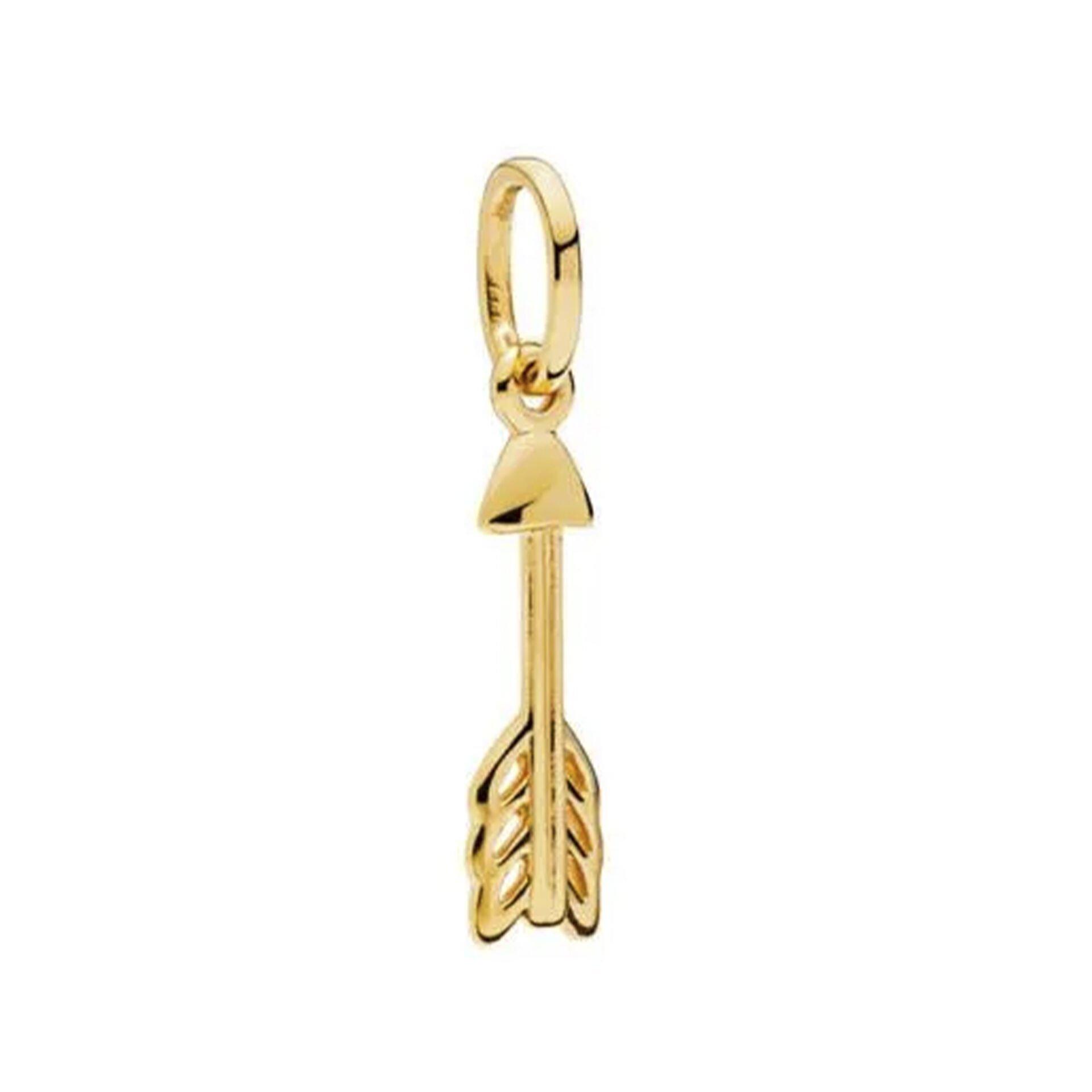 Nur Silver Gold Renk Ok Gümüş Charm NUR-BL01014