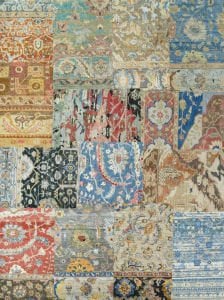 Barcelona Koleksiyonu Çok Renkli Geleneksel Motif ve Çiçek Desenli Vintage Dekoratif Halı 25