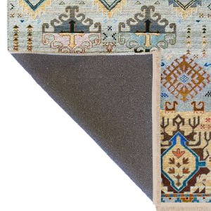 Barcelona Koleksiyonu Çok Renkli Geleneksel Motif Desenli Vintage Dekoratif Halı 28