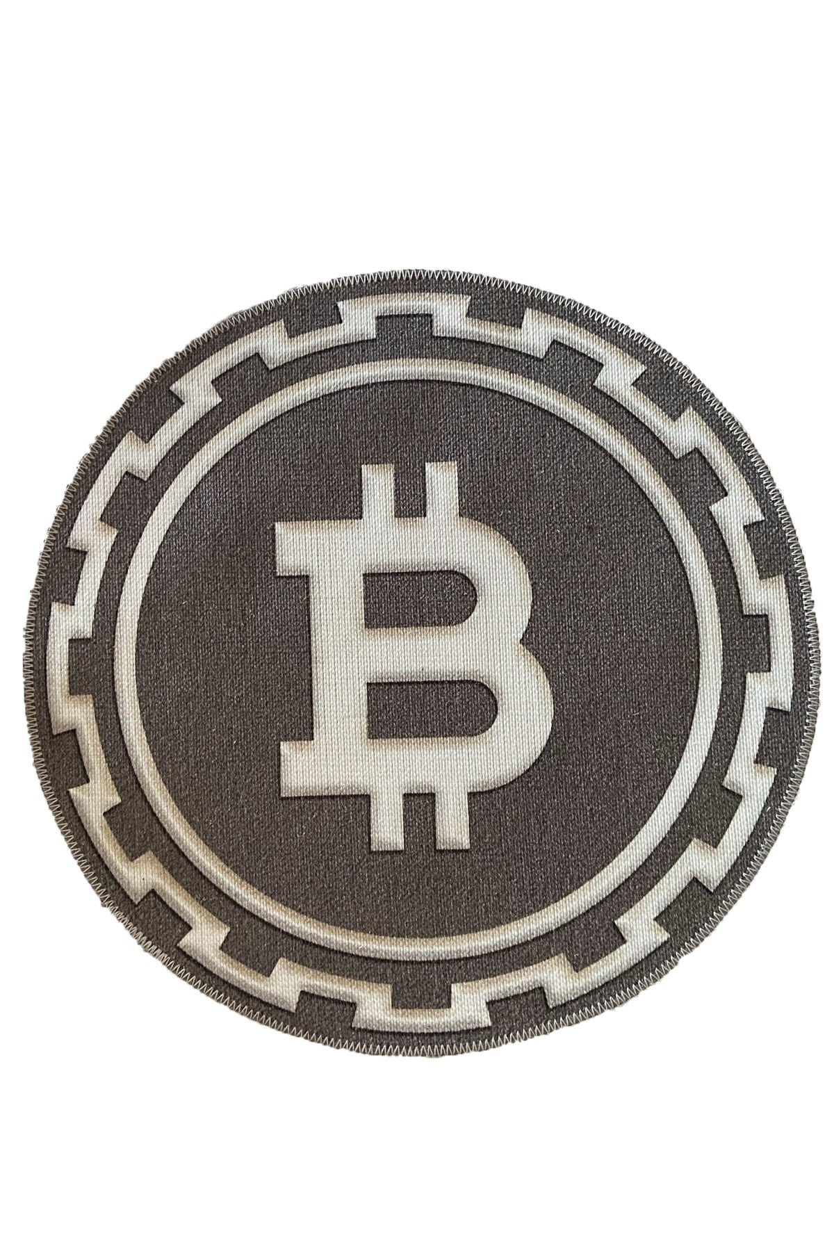 Mira 847 Bitcoin Logo Yuvarlak Halı