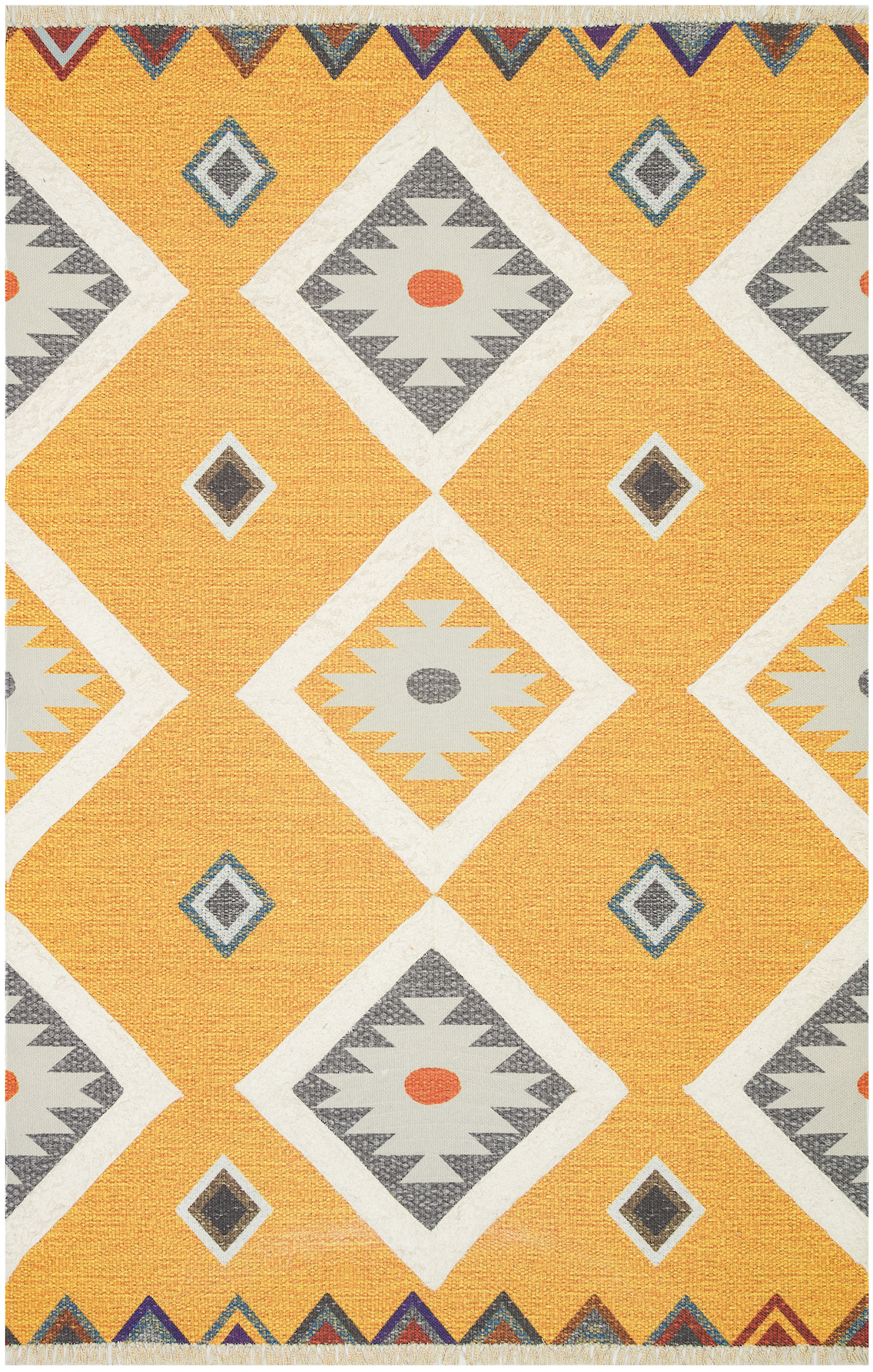 Rustik 4023 Yellow Iskandinav Ve Modern Kilim