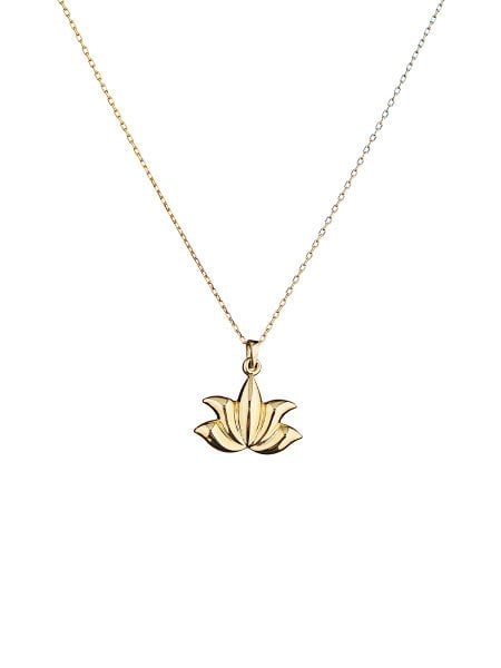 14 Ayar Lotus Kolye