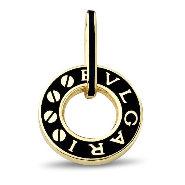 Siyah Makyajlı Bulgari Charm Altın Kolye Ucu