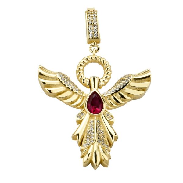 Anka Kuşu Charm Altın Kolye Ucu