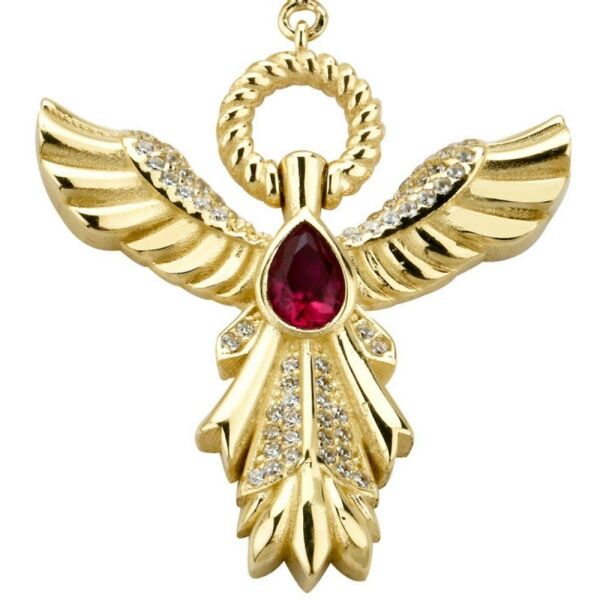 Anka Kuşu Charm Altın Kolye Ucu
