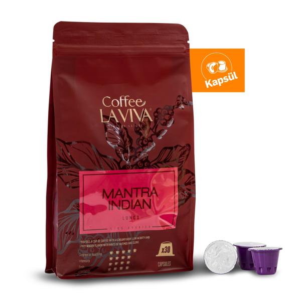 Coffee La Viva Mantra Indian Nespresso Uyumlu Kapsül Kahve 30x5,3 gr