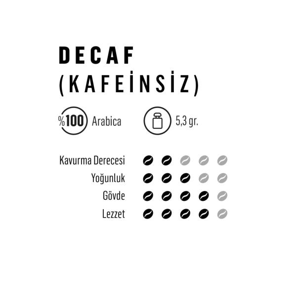 Coffee La Viva DECAF Kafeinsiz Kapsül Kahve 30x5,3gr Nespresso Uyumlu