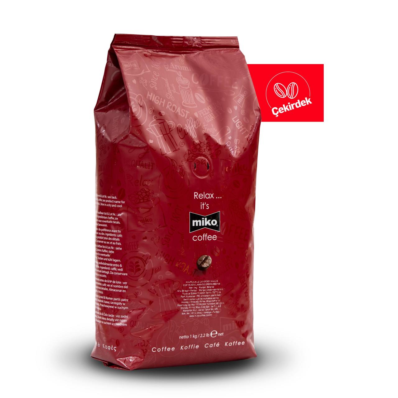 Miko Classico Crema Beans Çekirdek Kahve 6x1000 Gr (1 Koli)