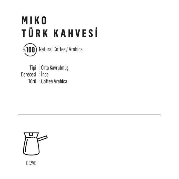 Miko Öğütülmüş Türk Kahvesi 24x100 Gr (1 Koli)