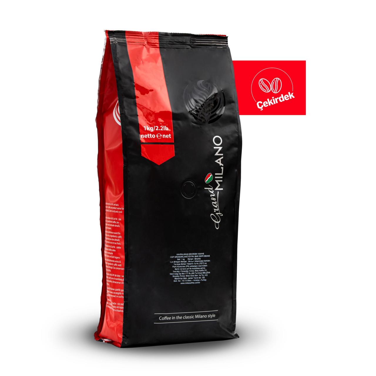 Miko Grand Milano Extrabar Çekirdek Kahve 1000 Gr %100 Arabica