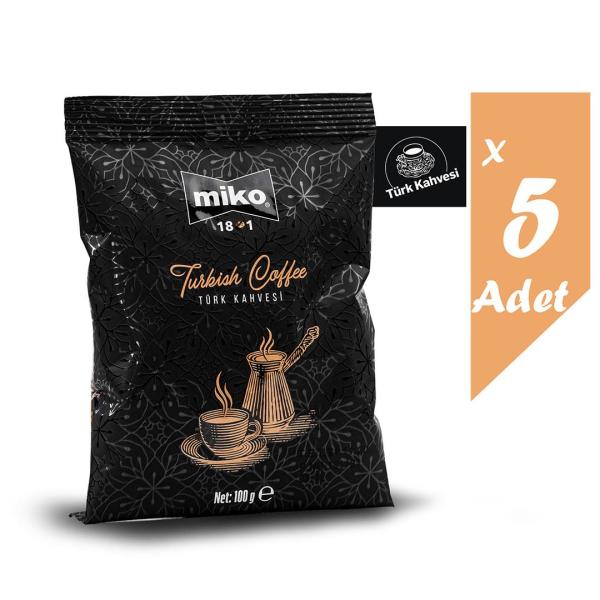 Miko Öğütülmüş Türk Kahvesi 500 Gr (5X100Gr)