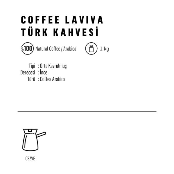 Coffee La Viva Öğütülmüş Türk Kahvesi 1 kg (2x500 gr)