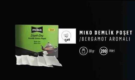 Miko Bergamot Demlik Poşet Çay (30 Gr X 200 Adet) 6 Kg