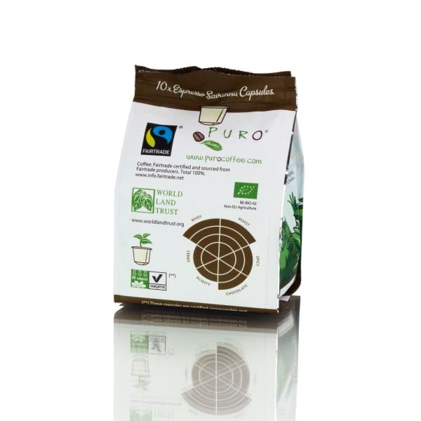PURO Savanna Nespresso Uyumlu Organik Kapsül Kahve 10x5,2 gr