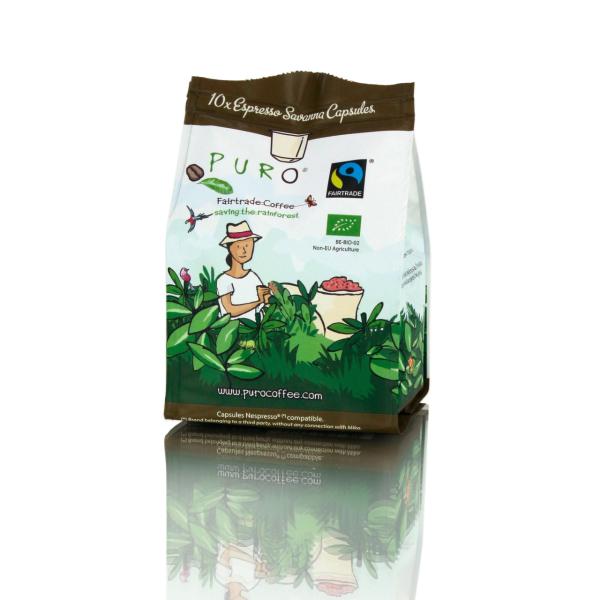 PURO Savanna Nespresso Uyumlu Organik Kapsül Kahve 10x5,2 gr
