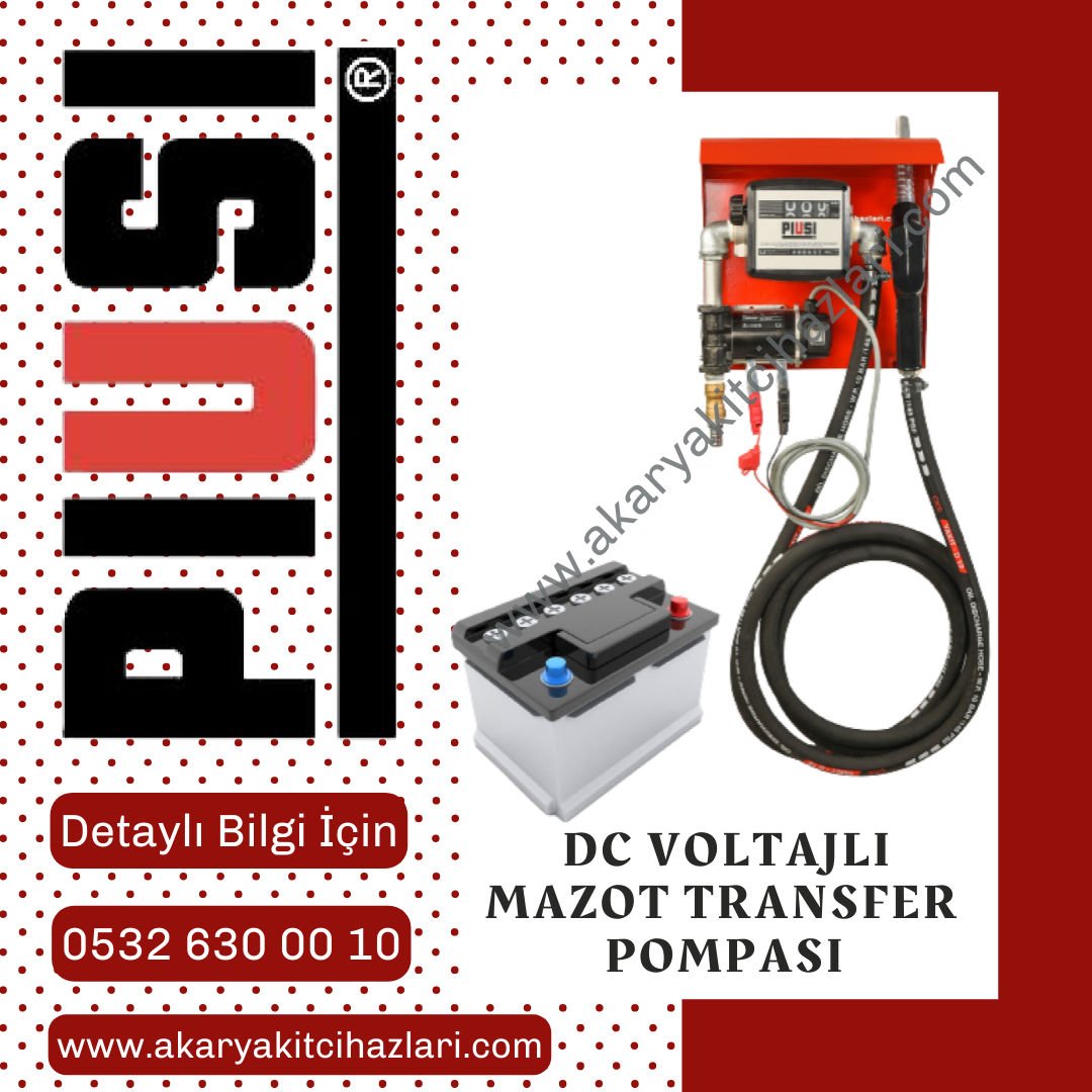 12 Volt Mazot Transfer Seti