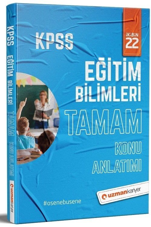 SÜPER FİYAT Uzman Kariyer 2022 KPSS Eğitim Bilimleri TAMAM Konu Anlatımlı Tek Kitap Uzman Kariyer Yayınları