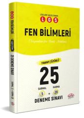 LGS Fen Bilimleri 5 Sarmal + 20 Karma 25 Deneme Sınavı Editör Yayınları