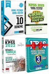 2023 Pegem GKGY 10 Deneme+Yediiklim GKGY Son 6 Yıl+Yargı GY Divanı Türkçe SB+Panem GKGY 3D Hediye