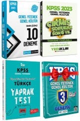 2023 Pegem GKGY 10 Deneme+Yediiklim GKGY Son 6 Yıl+Yargı Türkçe Yaprak Test+Panem GKGY 3D Hediye