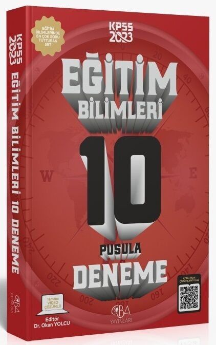 CBA Yayınları 2024 KPSS Eğitim Bilimleri 10 Deneme Video Çözümlü CBA Yayınları