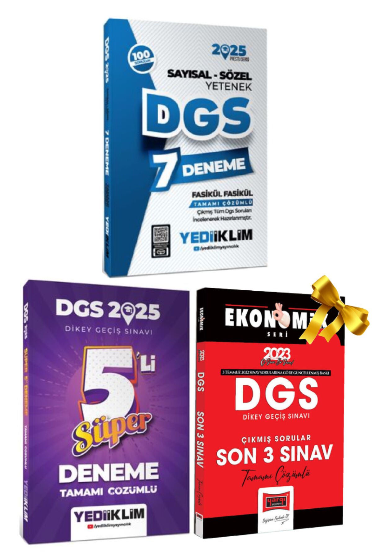 2025 Yediiklim DGS 7 Deneme Sınavı+DGS 5 Deneme Sınavı+Çıkmış Sorular Hediye