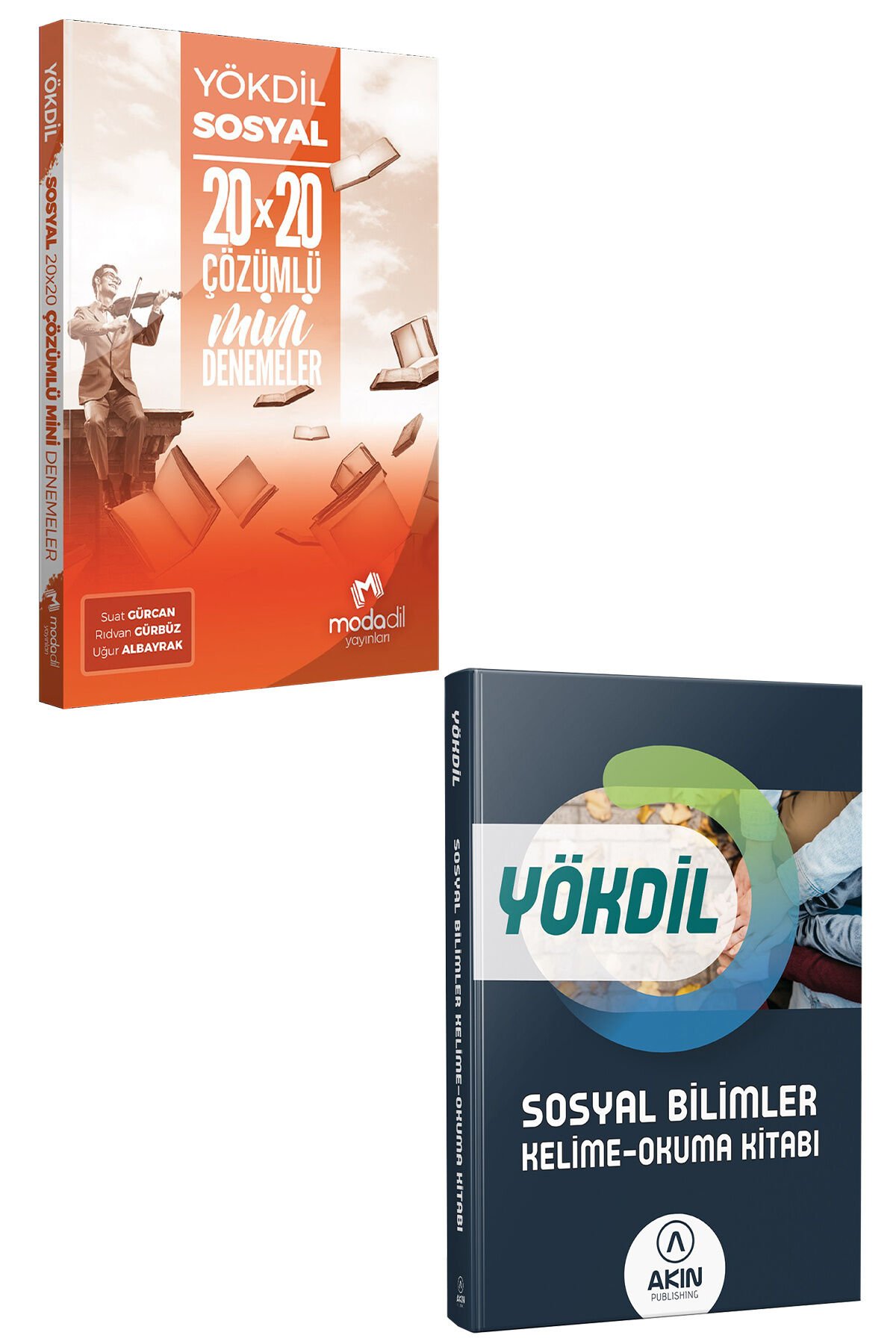 2023 Modadil Yökdil  Sosyal Deneme+Akın Dil Yökdil Sosyal Kelime Kitabı