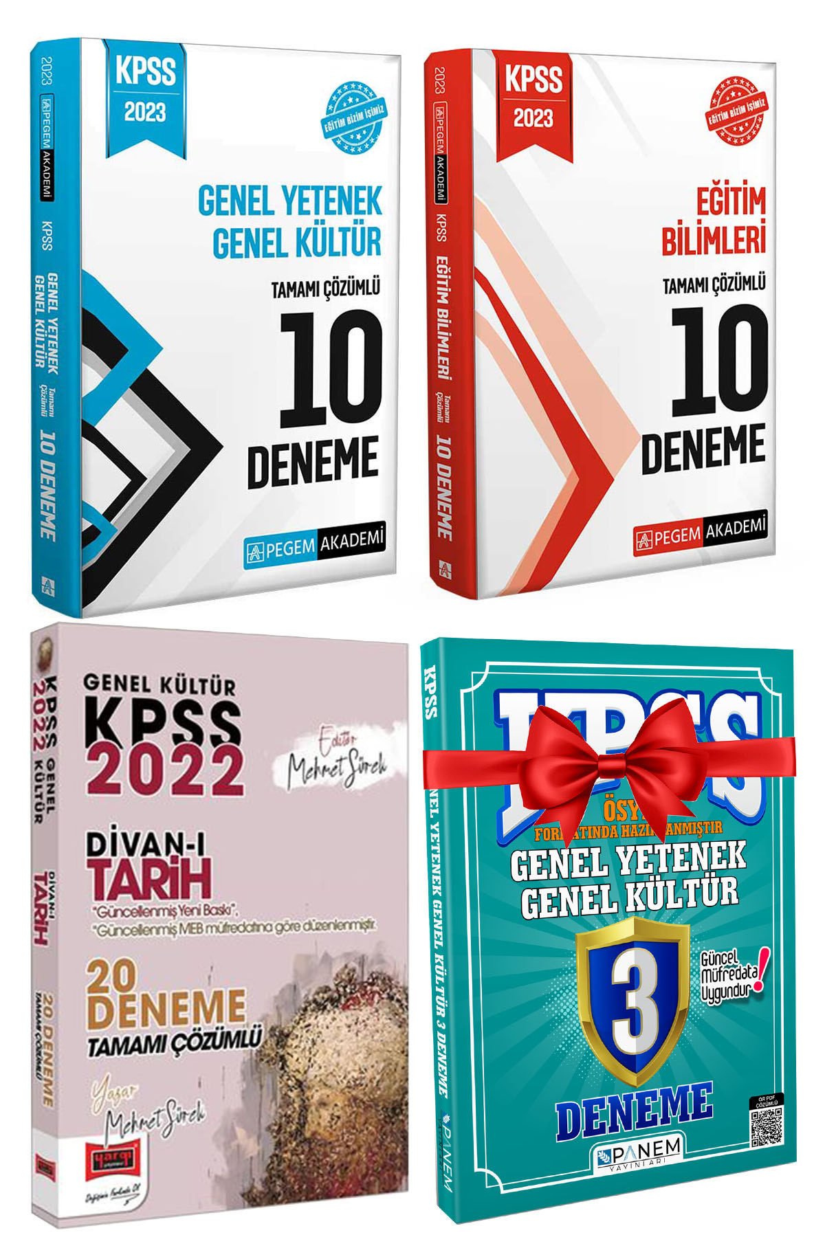 2023 Pegem GKGY 10 Deneme+Eğitim 10 Deneme+Yargı Tarih 20 Deneme+Panem 3D Hediye