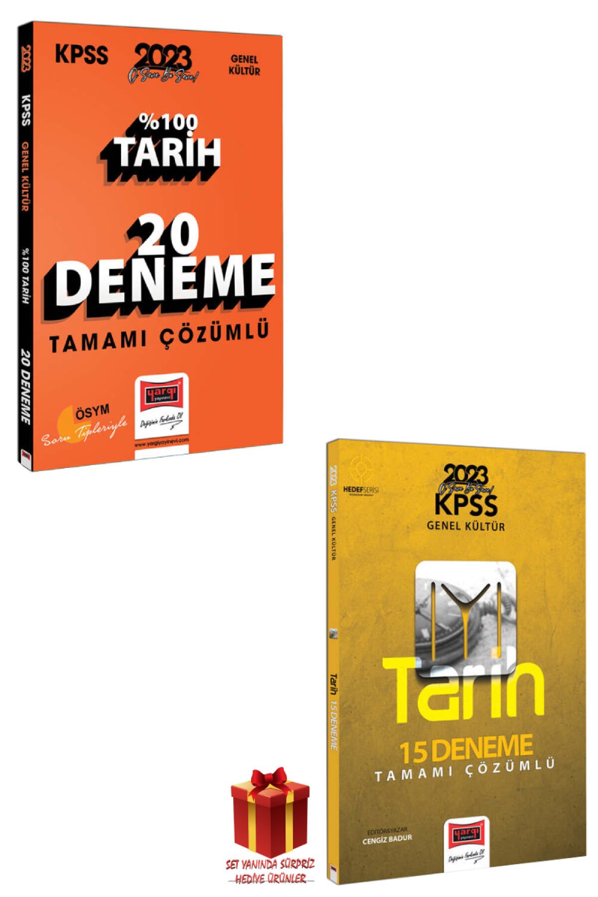 Yargı Yayınları KPSS Tarih 20 Deneme+KPSS Tarih 15 Deneme+Hediye
