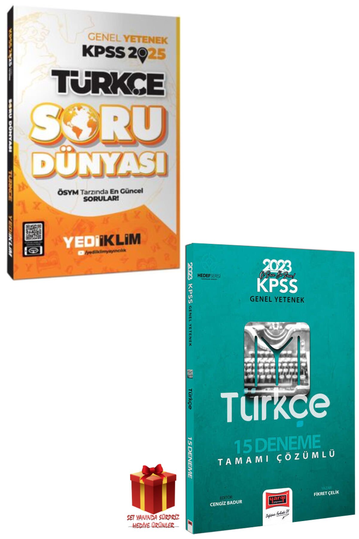 2025 Yediiklim KPSS Türkçe Soru Dünyası+Yargı Türkçe Deneme+Hediye