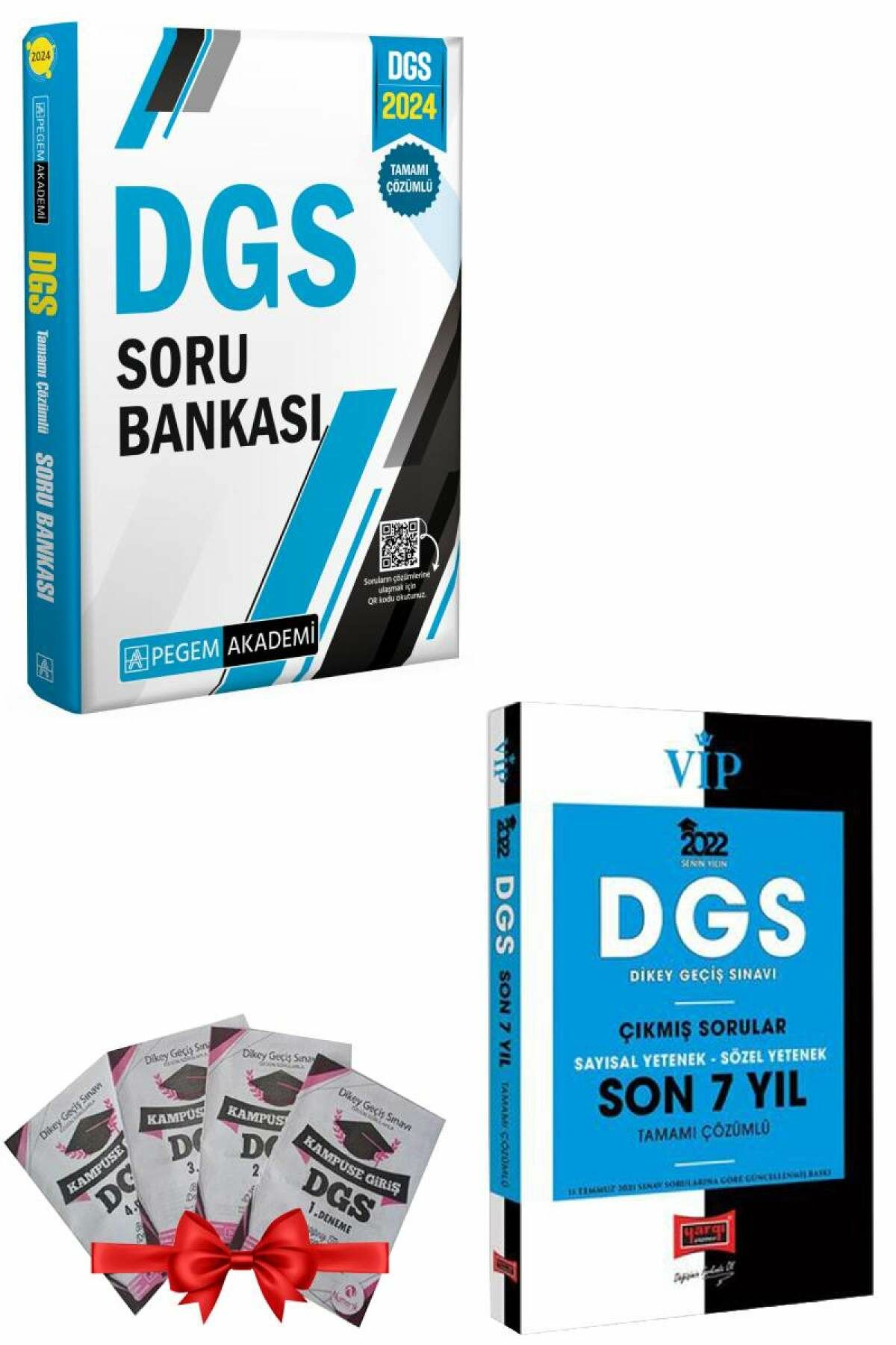 2024 Pegem DGS Soru Bankası+Yargı DGS Son 7 Yıl+4 DGS Deneme Hediye