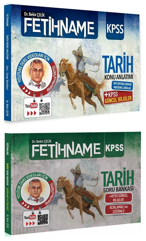 Bekir Çelik KPSS FETİHNAME Tarih Konu Anlatımlı + Soru Bankası 2 li Set Bekir Çelik