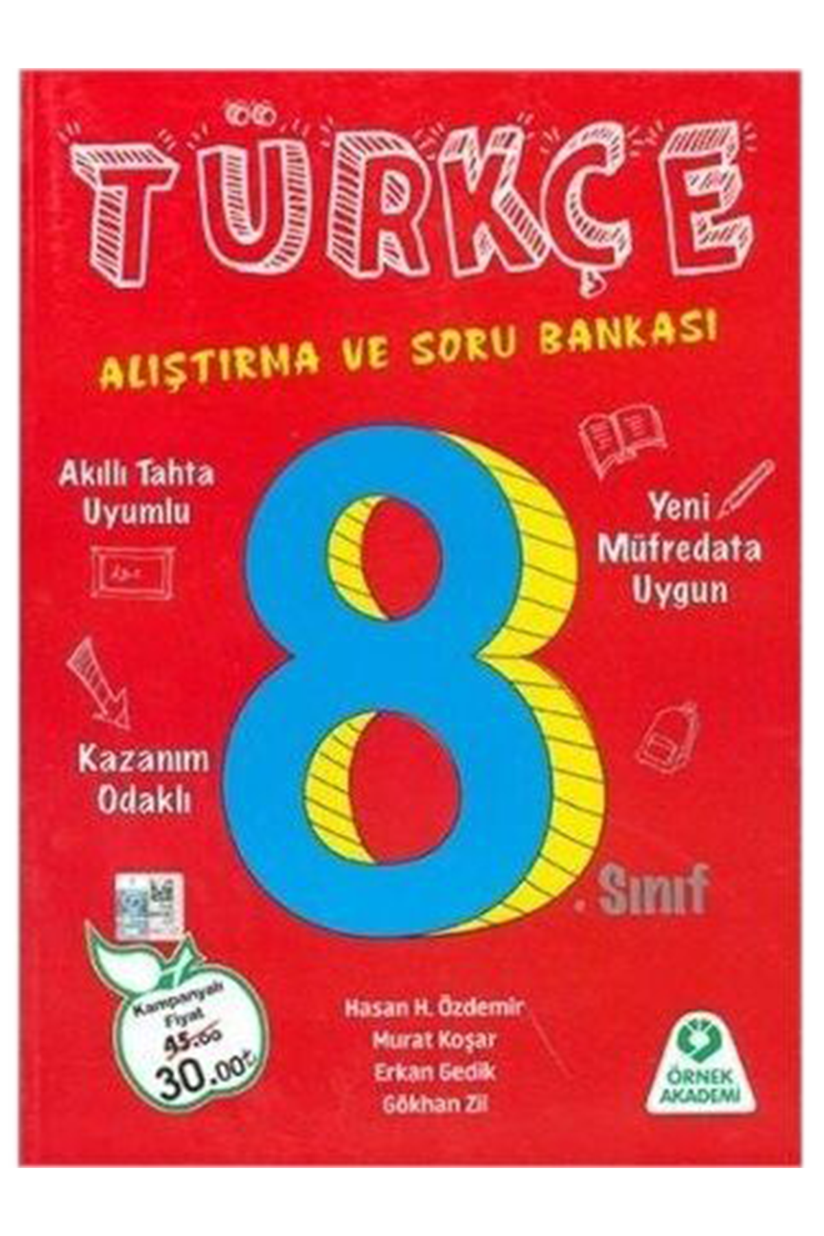 SÜPER FİYAT Örnek Akademi 8. Sınıf Türkçe Alıştırma ve Soru Bankası Örnek Akademi Yayınları