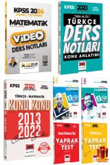 2024 Yediiklim KPSS Matematik Video Ders Notları+Yargı Türkçe Video+Çıkmış Sorular+Denemeler+Yaprak