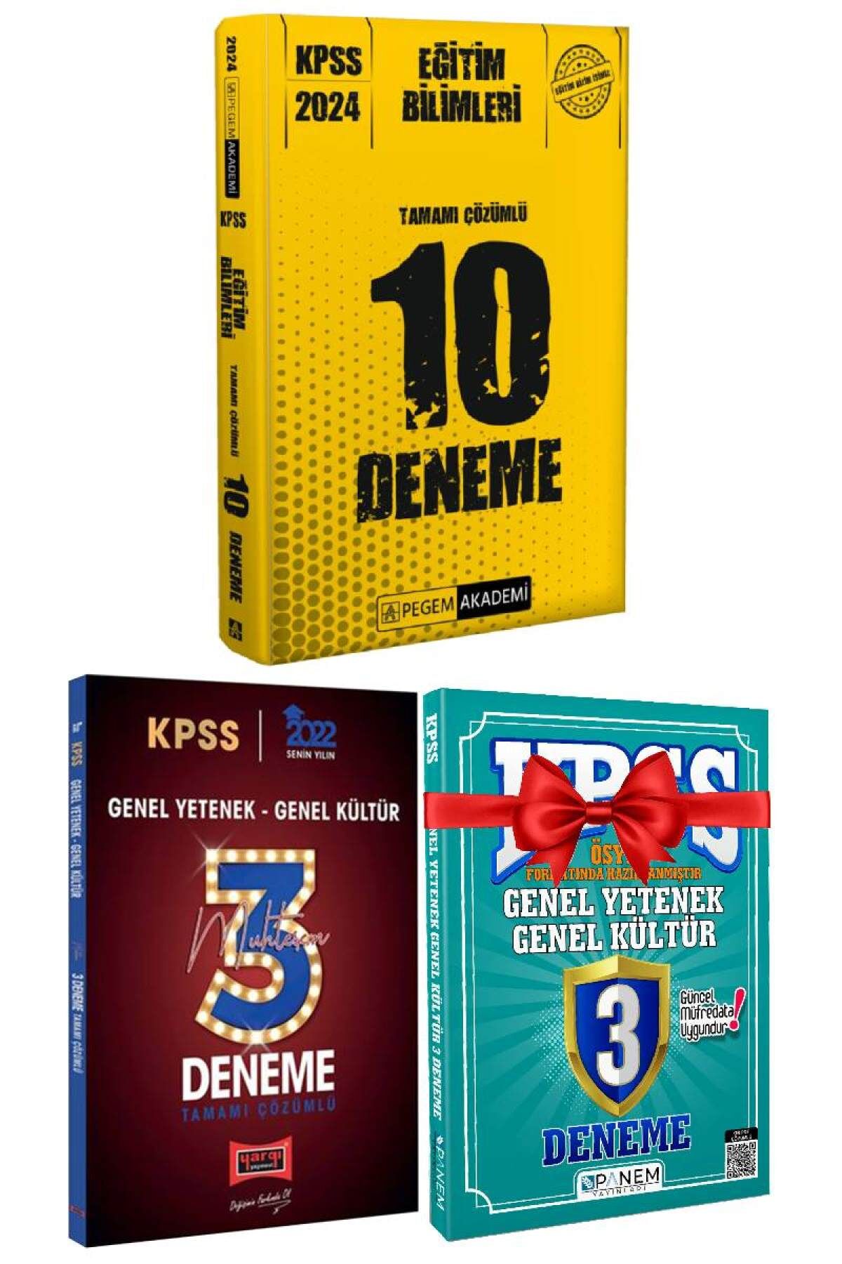 2024 Pegem Eğitim Bilimleri 10 Deneme+Yargı GYGK 3 Deneme+Panem 3 Deneme Hediye