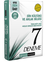 2024 KPSS ÖABT Din Kültürü ve Ahlak Bilgisi İmam Hatip Lisesi Öğretmenliği Tamamı Çözümlü 7 Deneme