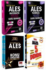 2025 Pegem Ales Matematik Soru Bankası+Türkçe Soru Bankası+Yargı Ales Konu+Ales Deneme+Hediye