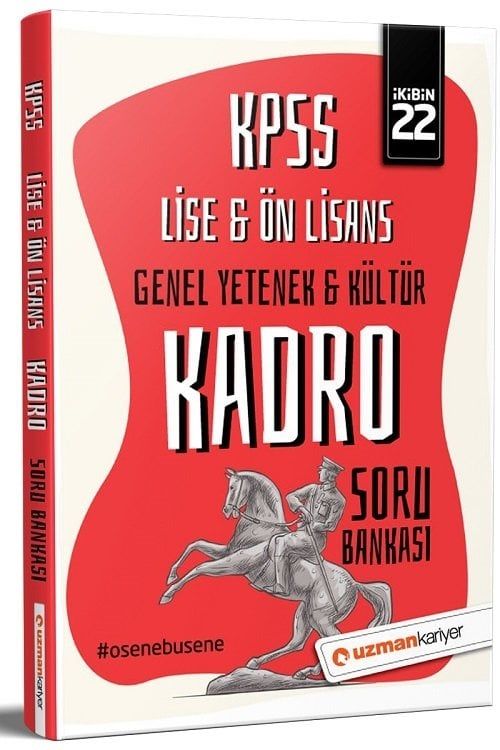 SÜPER FİYAT Uzman Kariyer 2022 KPSS Lise Ön Lisans KADRO Soru Bankası Tek Kitap Uzman Kariyer Yayınları