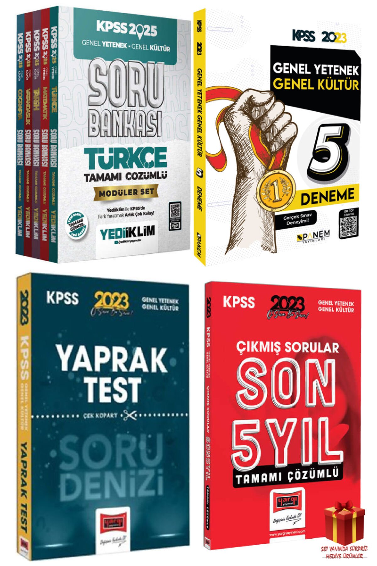 2025 Yediiklim GYGK Soru Bankası Modüler Set+GYGK 5 Deneme+GYGK Yaprak Test+GYGK Çıkmış Sorular