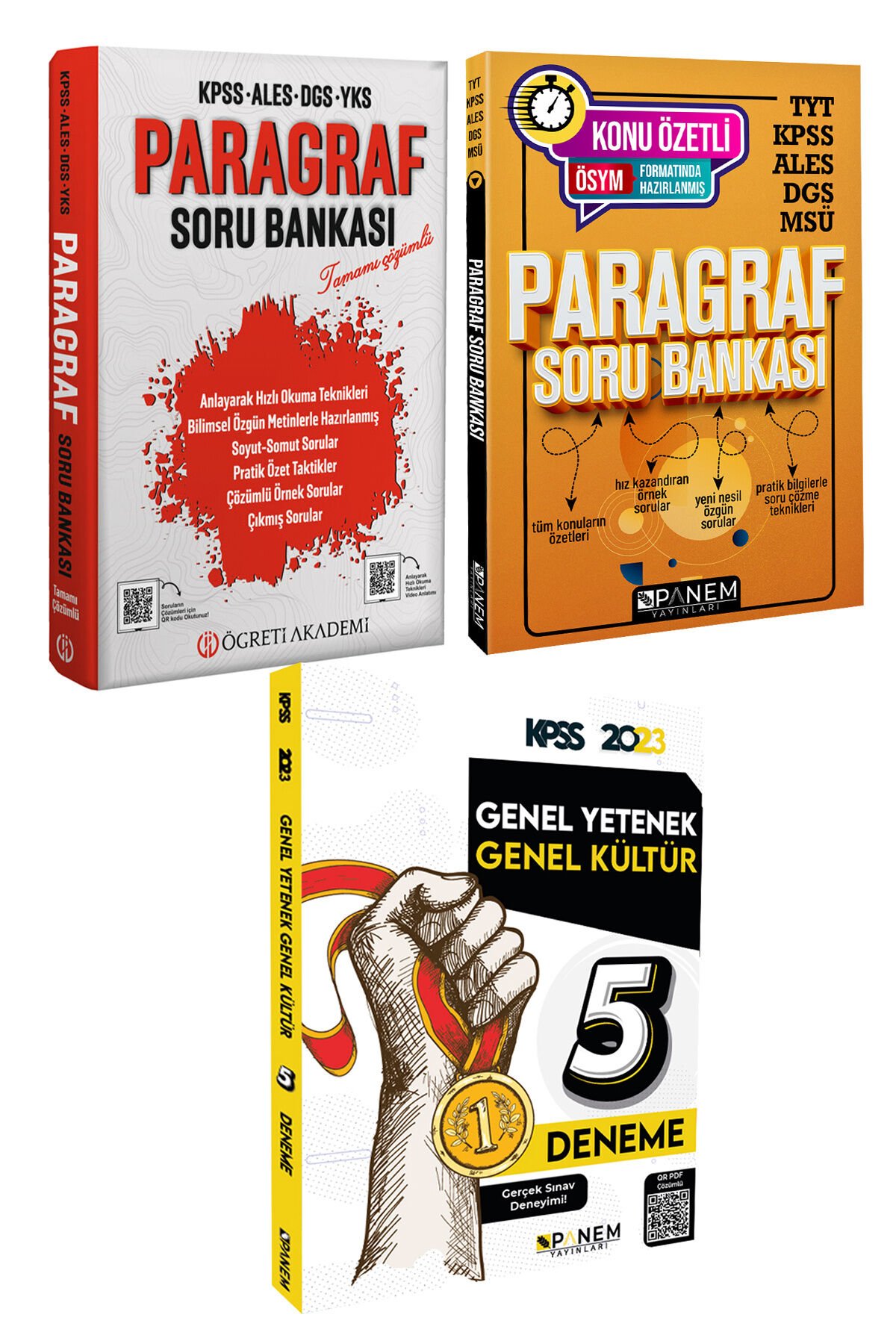 2023 Öğreti Akademi Paragraf Soru Bankası+PanemPanem Paragraf Soru Bankası+Panem GKGY Deneme