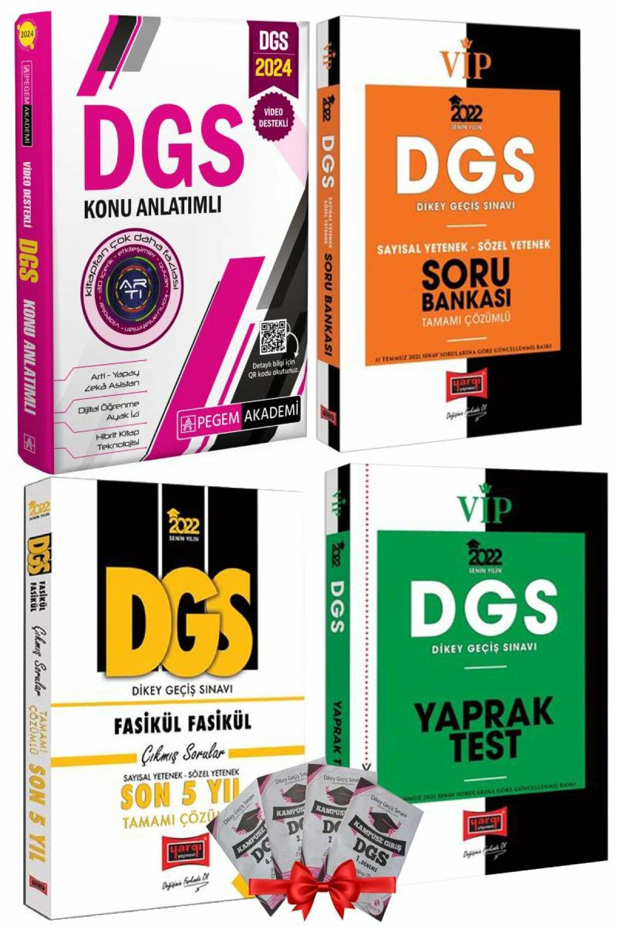 2024 Pegem DGS Konu Anlatım+Yargı DGS Soru Bankası+Yargı DGS Son 7 Yıl+Yargı Yaprak Test+Hediye