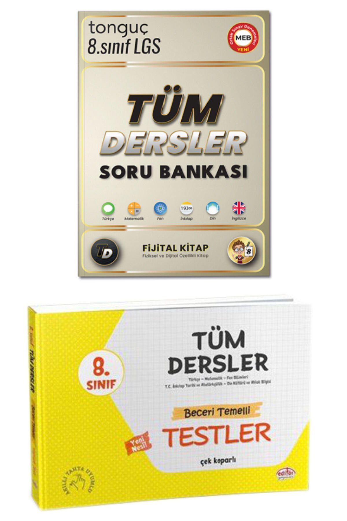 8. Sınıf LGS Tonguç Yayınları Tüm Dersler Soru Bankası+8. Sınıf LGS Tüm Dersler