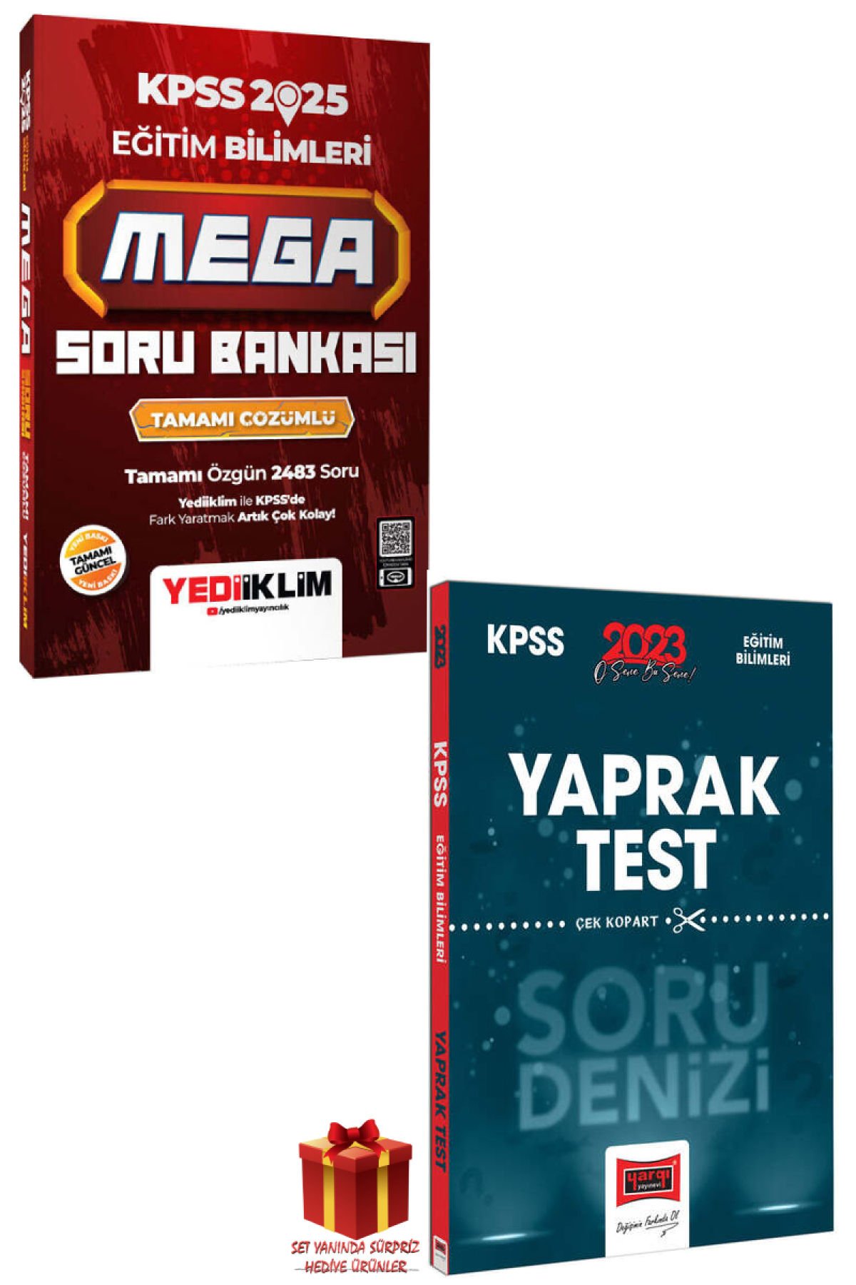 2025 Yediiklim Eğitim Bilimleri Soru Bankası+Yargı Eğitim Bilimleri Yaprak Test+Hediye