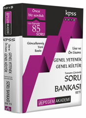 SÜPER FİYAT Pegem 2018 KPSS Lise Ön Lisans Soru Bankası Çözümlü Modüler Set Pegem Akademi Yayınları