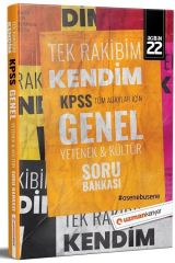 SÜPER FİYAT Uzman Kariyer 2022 KPSS Genel Yetenek Genel Kültür Tek Rakibim Kendim Soru Bankası Tek Kitap Uzman Kariyer Yayınları