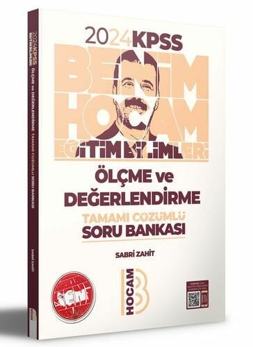 Benim Hocam Yayınları 2024 KPSS Eğitim Bilimleri Ölçme ve Değerlendirme Tamamı Çözümlü Soru Bankası