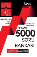 Pegem 2018 KPSS Genel Yetenek Genel Kültür Efsane 5000 Soru Bankası Pegem Akademi Yayınları