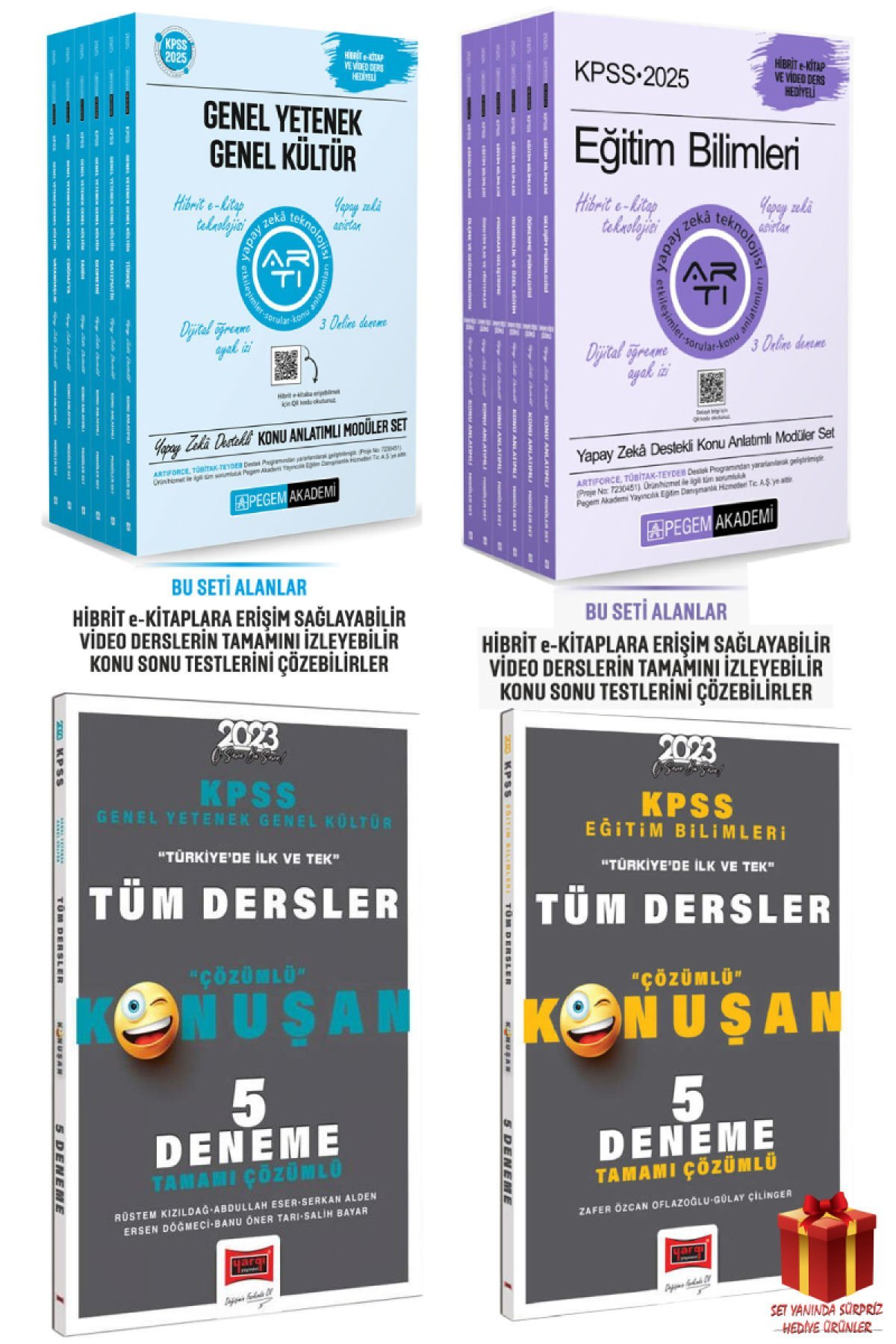 2025 Pegem GYGK Konu Anlatım Modüler Set+Eğitim Bilimleri Modüler Set+GYGK Deneme+Eğitim Deneme